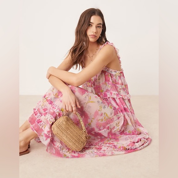 Free People Dresses & Skirts - free people Moon Phase Printed Midi Dress